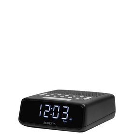 Ortus FM Dual Alarm Clock Radio in Black