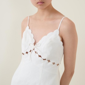 Sydow Scalloped Mini Dress