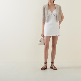 Sydow Scalloped Mini Dress