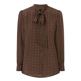 Carina Silk Polka Dot Blouse
