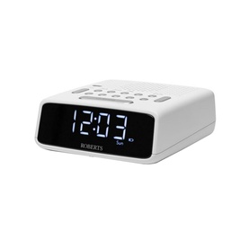 Ortus FM Dual Alarm Clock Radio in White
