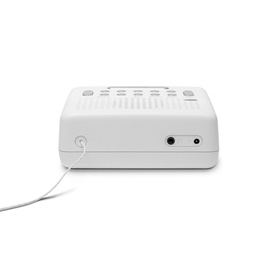 Ortus FM Dual Alarm Clock Radio in White