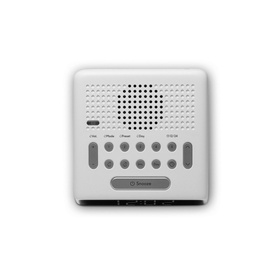 Ortus FM Dual Alarm Clock Radio in White