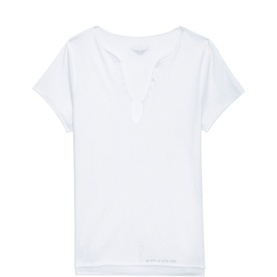 Tuni Diamante Wings Henley T-shirt