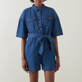 Evelyn Denim Playsuit