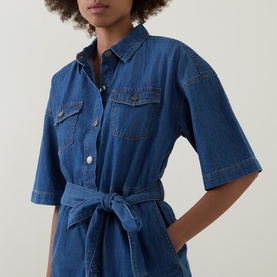 Evelyn Denim Playsuit