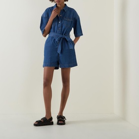 Evelyn Denim Playsuit