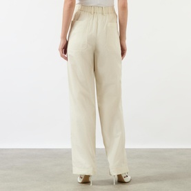 Zip Wide-Leg Trousers