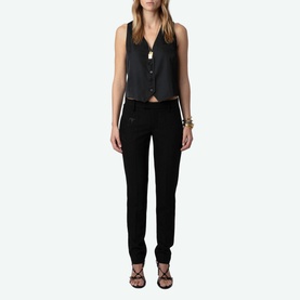 Emaux Satin Waistcoat