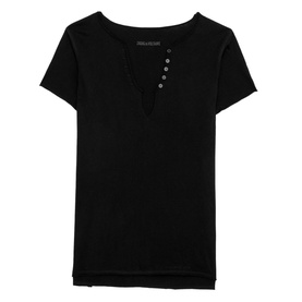Tuni Diamante Wings Henley T-shirt
