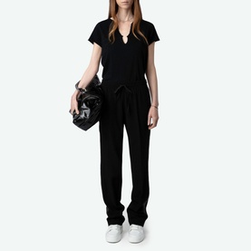 Tuni Diamante Wings Henley T-shirt
