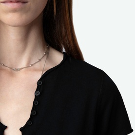 Tuni Diamante Wings Henley T-shirt