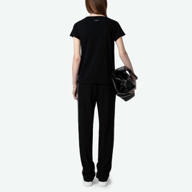 Tuni Diamante Wings Henley T-shirt