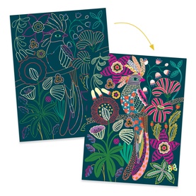 Four Rococo Scratch Boards