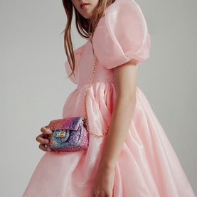 Halina Puff-Sleeve Mini Dress