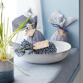 Kiln Blue Large Organic Dish