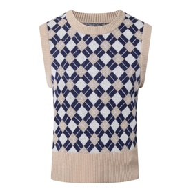 Argyle Knitted Vest