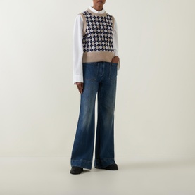 Argyle Knitted Vest