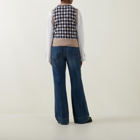 Argyle Knitted Vest