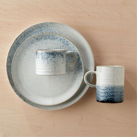 Kiln Blue Small Ridged Mug