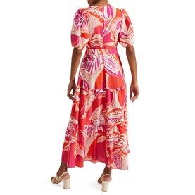 Tilda Puff-Sleeve Printed Dress