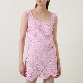 Floral Lace Mini Fitted Dress