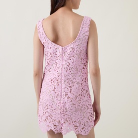 Floral Lace Mini Fitted Dress
