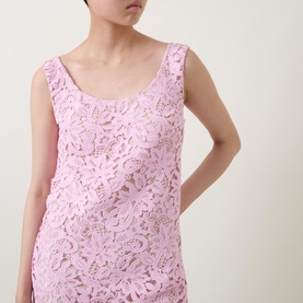 Floral Lace Mini Fitted Dress