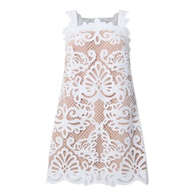 Guipure Lace Shift Dress