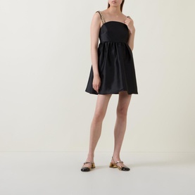 Embellished Taffeta Dress