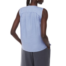 Laura Linen Button-Up Top