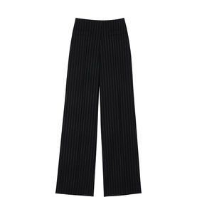 Pinstripe Wide Leg Trousers