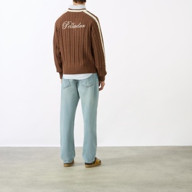 Cable-Knit Logo Sweater