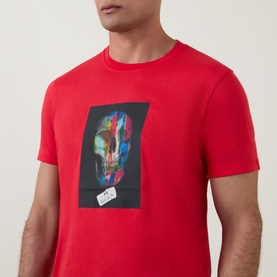 Skull Regular-Fit Logo T-Shirt