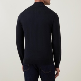 Half-Zip Zebra Sweater