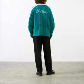 Cable-Knit Logo Sweater