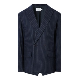 Gekko Pinstripe Double-Breasted Blazer