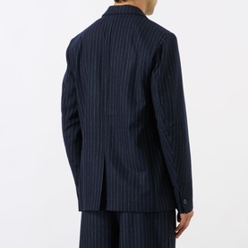 Gekko Pinstripe Double-Breasted Blazer