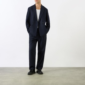 Gekko Pinstripe Double-Breasted Blazer
