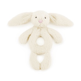 Bashful Cream Bunny Ring Rattle 18cm