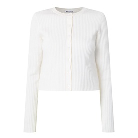 Joanne Ribbed-Knit Cardigan