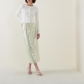 Joanne Ribbed-Knit Cardigan