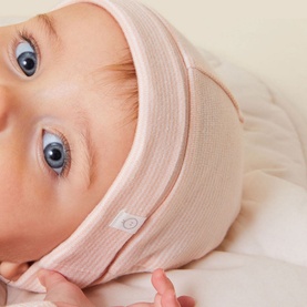 Striped Logo Baby Hat