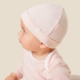 Striped Logo Baby Hat