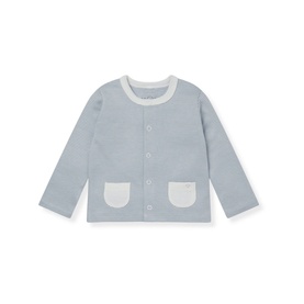 Striped Logo Pocket Cardigan
