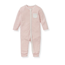 Clever Zip Striped Logo Sleepsuit