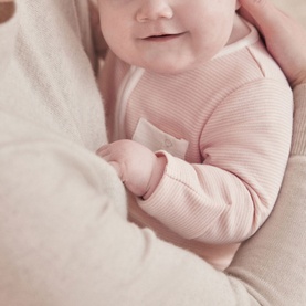 Clever Zip Striped Logo Sleepsuit