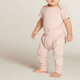 Ribbed Logo Bodysuit