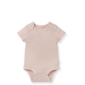 Ribbed Logo Bodysuit