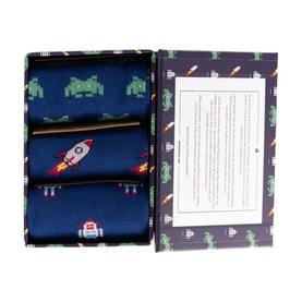Outer Space Bamboo Socks Three-Pack Gift Set